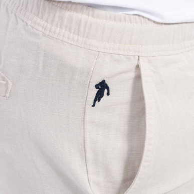 Bermuda en Lin Ruckfield Blanc Cassé | Rugby Approved Perpignan