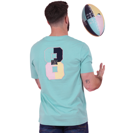 T-shirt Vert d'eau Ruckfield Rugby Club