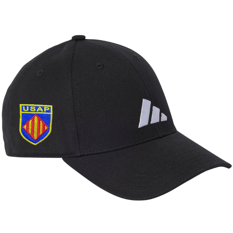 Casquette USAP Noire Logo Brodé