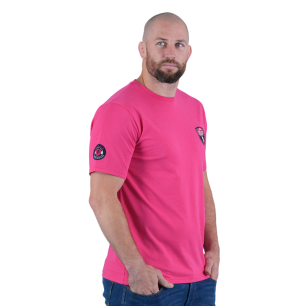 T-shirt Ruckfield Tropical Rugby - Fuchsia Dynamique