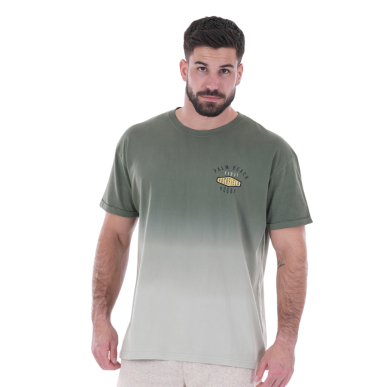 T-shirt oversize kaki à manches courtes Palm Beach de Ruckfield