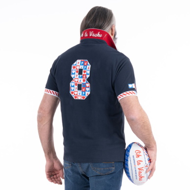 Polo Ruckfield x Vache qui Rit – Bleu Marine Rugby