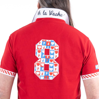 Polo Ruckfield x Vache qui Rit Rouge – Rugby Festif