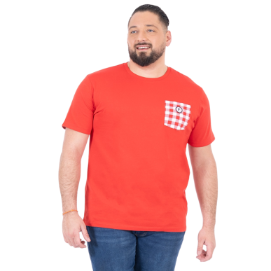T-shirt Homme Ruckfield x Cochonou – Rouge Manches Courtes