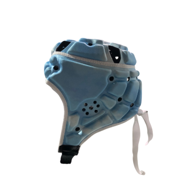 Casque rugby Impact "Nuage" – Bleu blanc léger et sûr
