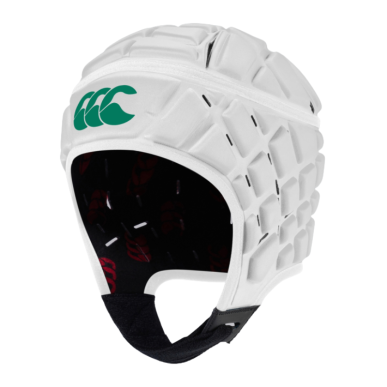 Casque Canterbury Blanc Vert – Rugby Adulte Sécurité
