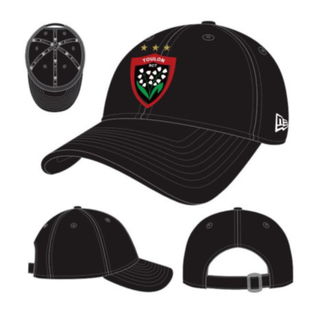 Casquette Officielle New Era RC Toulon – Noir