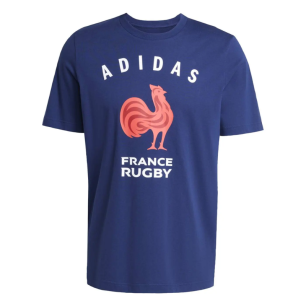 T-shirt coton XV de France bleu marine | Rugby Approved Perpignan