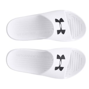 Claquettes Under Armour blanches confort | Rugby Approved Perpignan