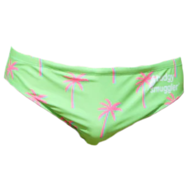 Maillot de bain Budgy Smuggler Palmier Néon | Rugby Approved Perpignan