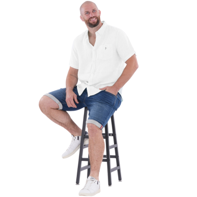 Chemise Lin Manches Courtes Ruckfield | Rugby Approved Perpignan