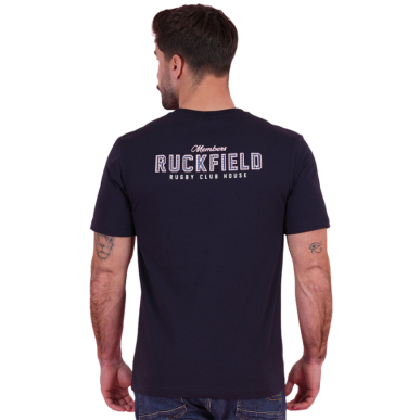 T-shirt Ruckfield Members Club House Bleu Marine | Rugby Approved Perpignan