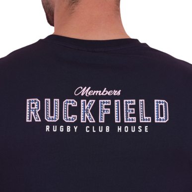 T-shirt Ruckfield Members Club House Bleu Marine | Rugby Approved Perpignan