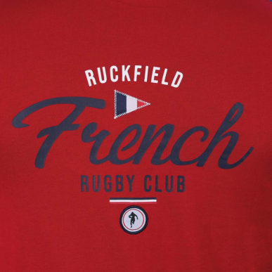 T-shirt rouge Ruckfield French Rugby Club | Rugby Approved Perpignan