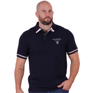 Polo bleu marine à manches courtes Ruckfield Le Club