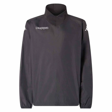 Coupe-vent Burner Kappa noir enfant | Rugby Approved Perpignan