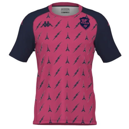 T-shirt supporter Stade Français Paris rose | Rugby Approved Perpignan