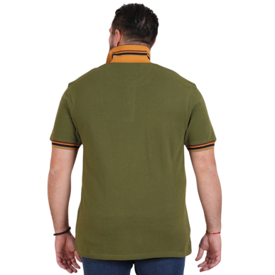 Polo Ruckfield Kaki manches courtes | Rugby Approved Perpignan