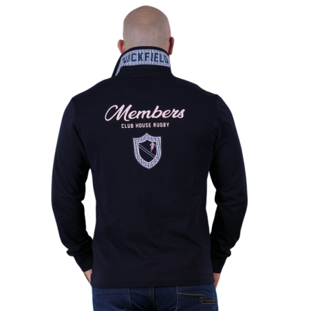 Polo Ruckfield Bleu Marine manches longues | Rugby Approved Perpignan