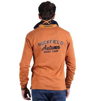 Polo Ruckfield Bleu Marine manches longues élégant | Rugby Approved Perpignan