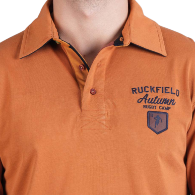 Polo Ruckfield Bleu Marine manches longues élégant | Rugby Approved Perpignan