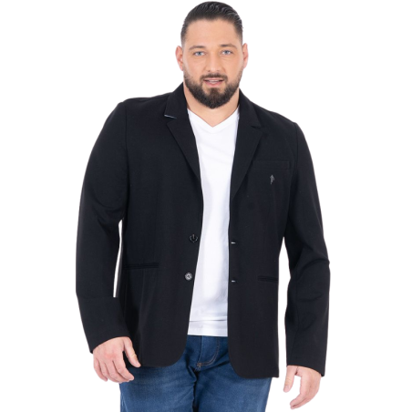 Blazer Ruckfield Noir Élégant et Sportif | Rugby Approved Perpignan