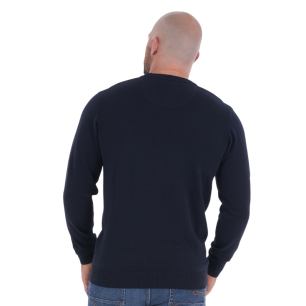 Pull col rond Ruckfield essentiel bleu marine