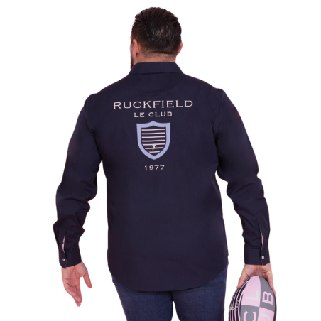 Chemise bleu marine à manches longues Ruckfield Le Club