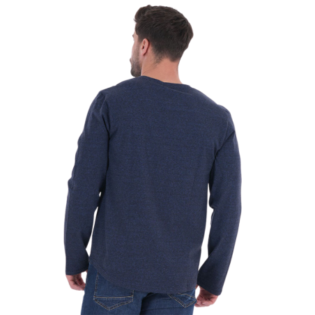 T-shirt à manches longues Ruckfield bleu chiné