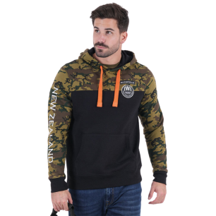 Sweat à Capuche Ruckfield New Zealand Army Noir | Rugby Approved Perpignan