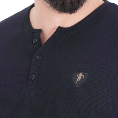 T-shirt Manches Longues Ruckfield Noir | Rugby Approved Perpignan
