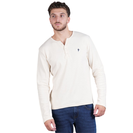 T-shirt Manches Longues Ruckfield Blanc Cassé | Rugby Approved Perpignan