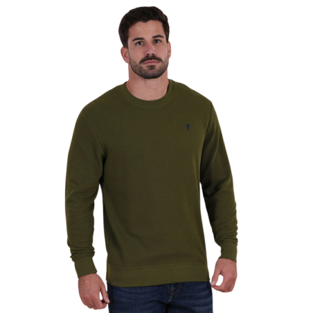 Pull Léger Col Rond Ruckfield Kaki | Rugby Approved Perpignan