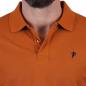 Polo Essentiel à manches courtes orange foncé
