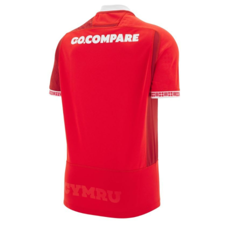 Maillot domicile rugby Pays de Galles Rouge
