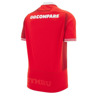 Maillot domicile rugby Pays de Galles rouge officiel | Rugby Approved Perpignan