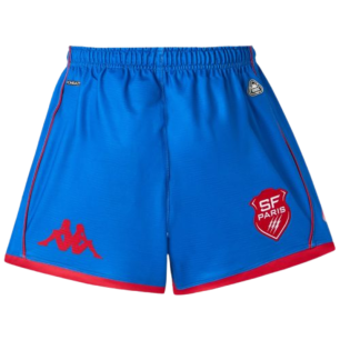 Short enfant Stade Français extérieur bleu | Rugby Approved Perpignan