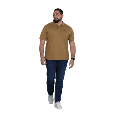 Polo Essentiel Manches Courtes Beige | Rugby Approved Perpignan