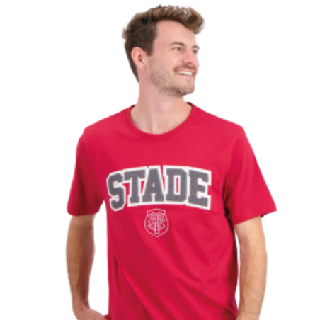 T-shirt Stade toulousain rugby rouge ADI adulte