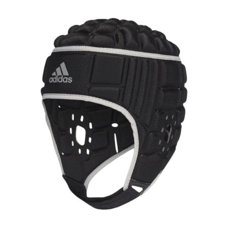 Casque Adidas Rugby Noir/Blanc | Rugby Approved Perpignan
