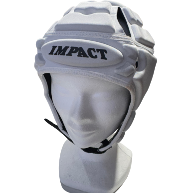 Casque Rugby Impact Gris et Blanc | Rugby Approved Perpignan