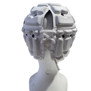 Casque Impact Gris et Blanc