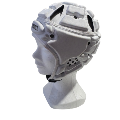 Casque Rugby Impact Gris et Blanc | Rugby Approved Perpignan