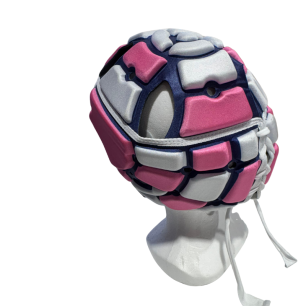 Casque Impact Rose et Blanc