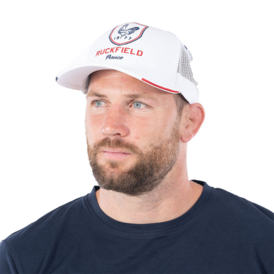 Casquette blanche Ruckfield | Rugby Approved Perpignan