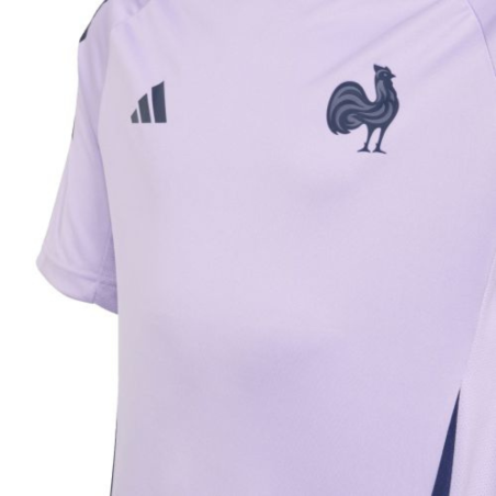T-Shirt Adidas FFR Entrainement 25/26 Violet Enfant