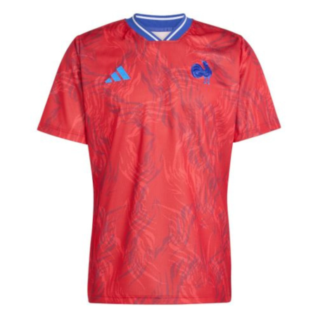 Maillot Échauffement XV de France Adidas 2025/2026 | Rugby Approved Perpignan