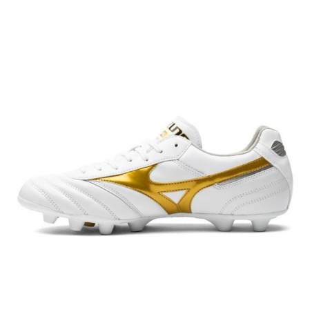 MIZUNO MORELIA II ELITE VICTORY GOLD - BLANC/DORÉ