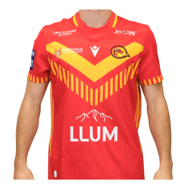 Maillot Extérieur Replica Rouge Dragons Catalans 2026 | Rugby Approved Perpignan