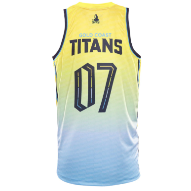 Débardeur Titans basket-ball jaune 2025/2026 | Rugby Approved Perpignan